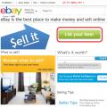 Sälja på eBay från Ryssland: funktioner och begränsningar
